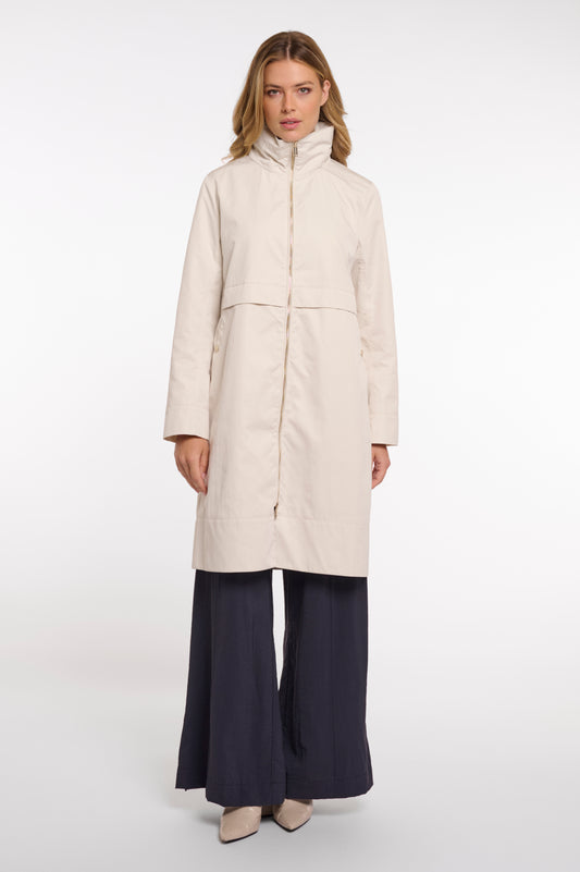Rino&Pelle Cream Zip Up Parka Jacket