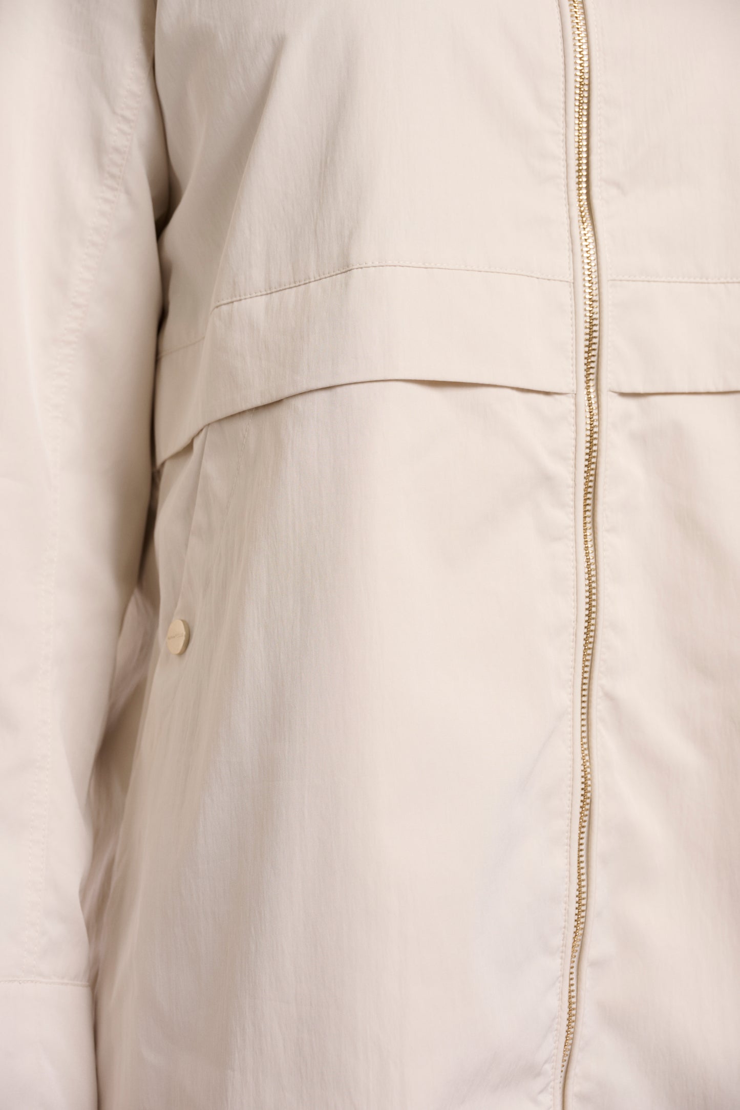 Rino&Pelle Cream Zip Up Parka Jacket