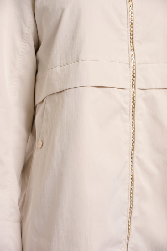 Rino&Pelle Cream Zip Up Parka Jacket