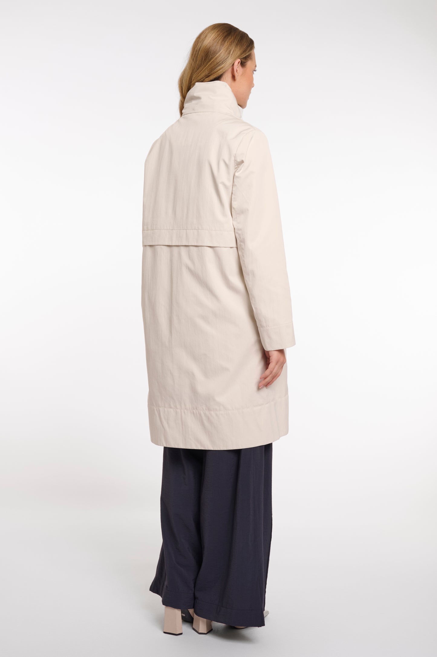 Rino&Pelle Cream Zip Up Parka Jacket