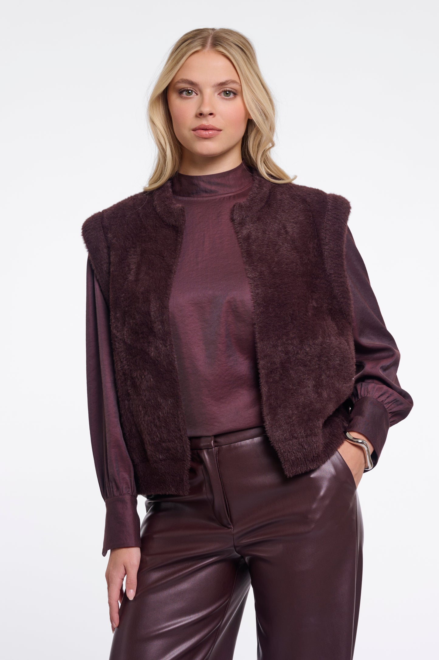 Rino&Pelle Brown Elona Fur Gilet