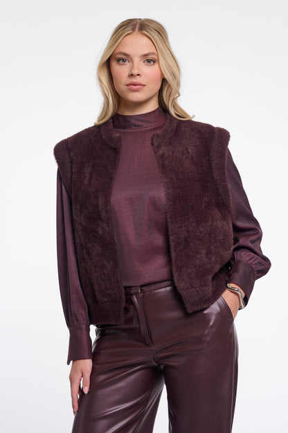 Rino&Pelle Brown Elona Fur Gilet