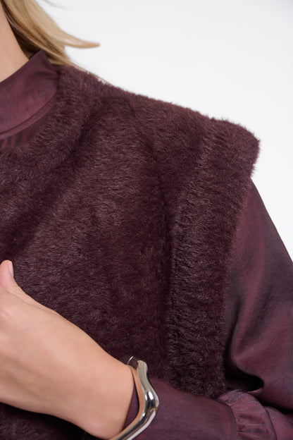 Rino&Pelle Brown Elona Fur Gilet