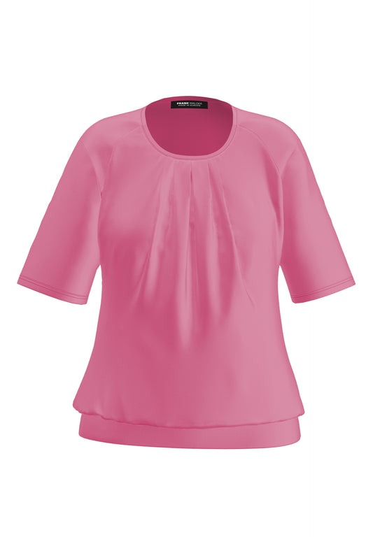 Frank Walder CORAL Pleated Front Blouse