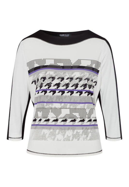 Frank Walder Purple Motif jersey Top