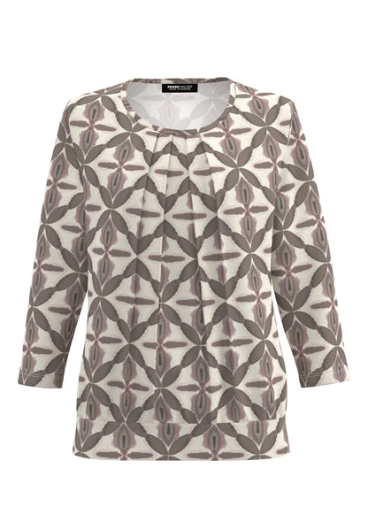 Frank Walder Printed Brown Blouse
