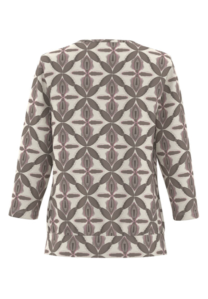 Frank Walder Printed Brown Blouse