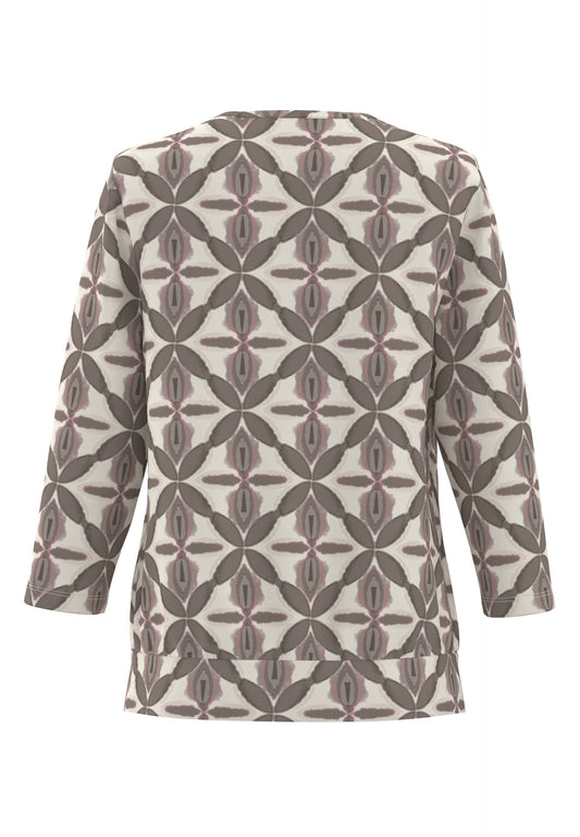 Frank Walder Printed Brown Blouse