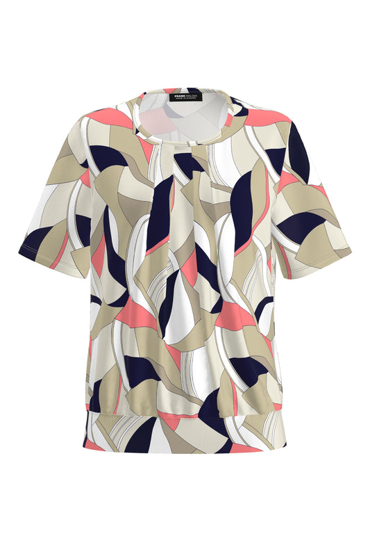 Frank Walder Sand Geo Print Top