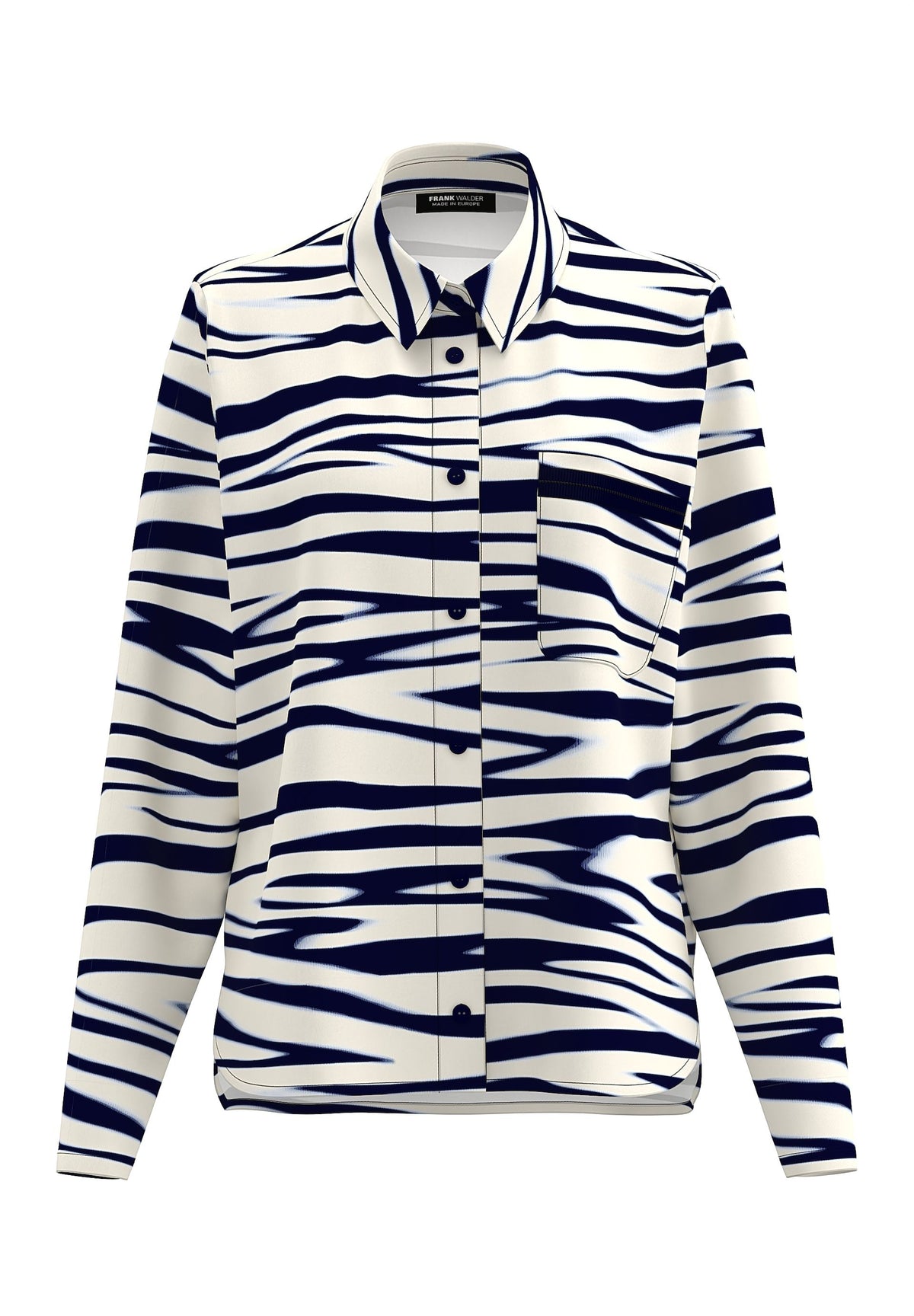 Frank Walder Zebra Print Long-Sleeve Shirt