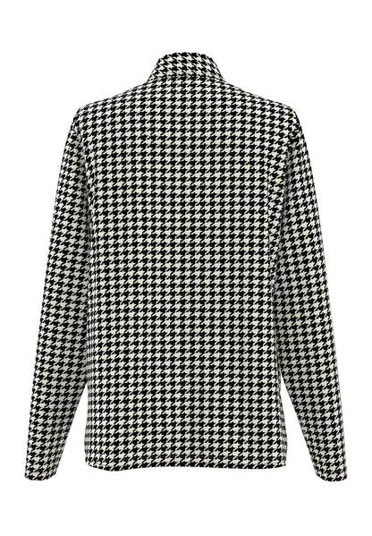 Frank Walder Houndstooth Zip-Pocket Shirt