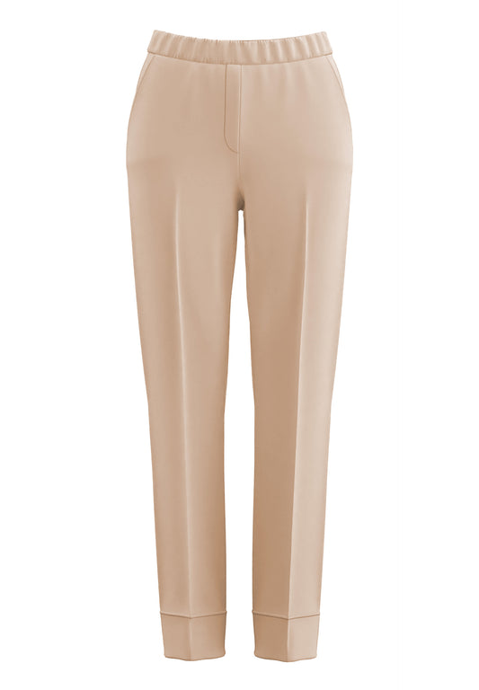 Frank Walder Cream Cuff Trousers