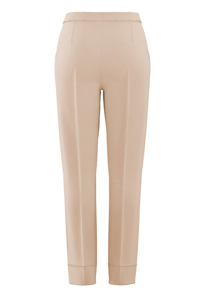 Frank Walder Cream Cuff Trousers