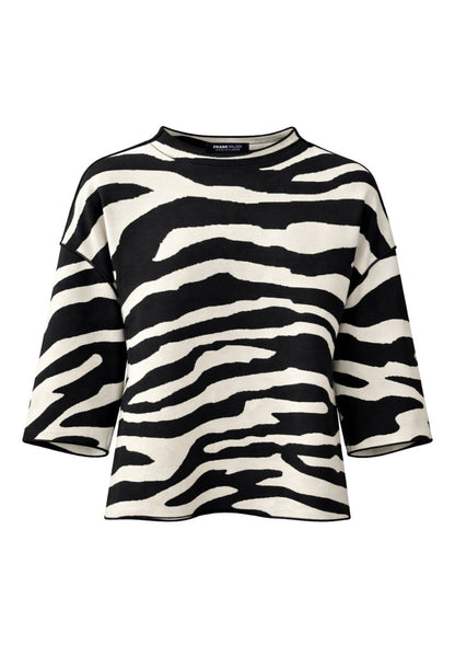 Frank Walder Zebra Print Knit