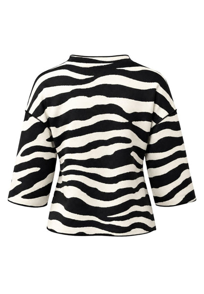 Frank Walder Zebra Print Knit