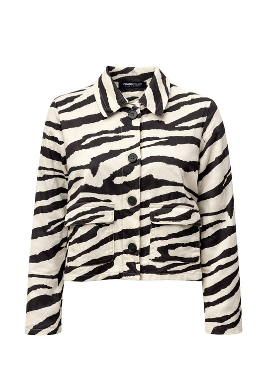 Frank Walder Faux Suede Zebra Jacket