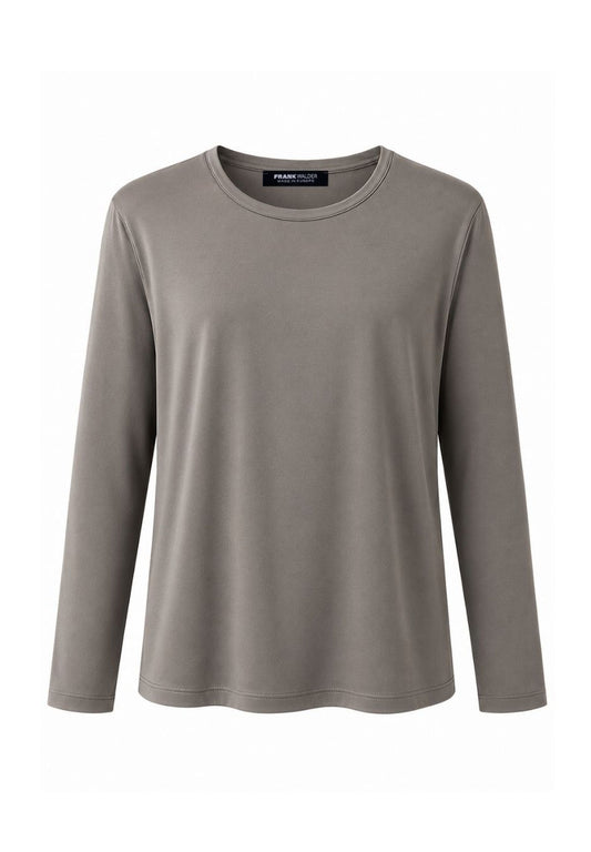 Frank Walder Taupe Satin Top
