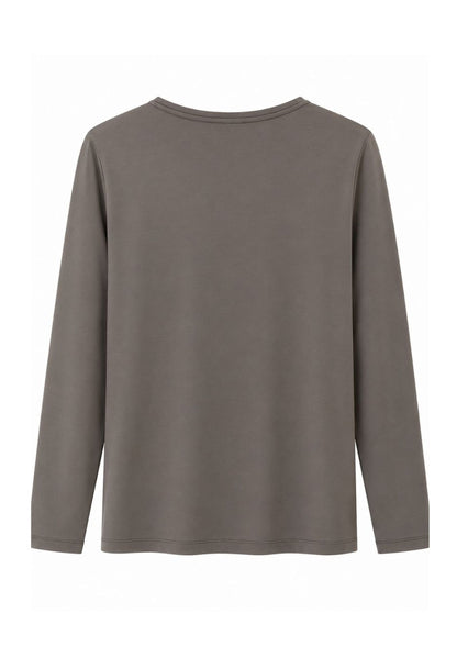 Frank Walder Taupe Satin Top