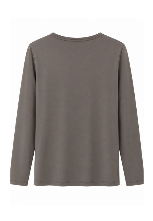 Frank Walder Taupe Satin Top