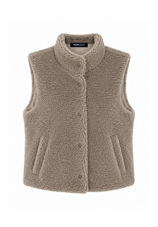 Frank Walder Grey Faux Fur Gilet