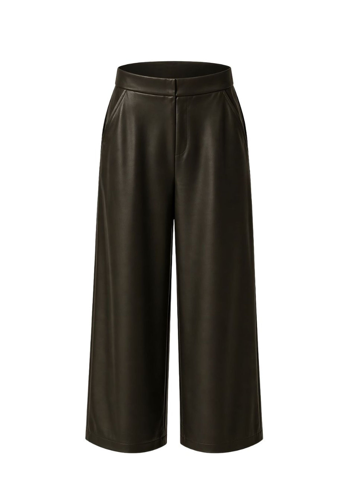 Frank Walder Faux Leather Culottes