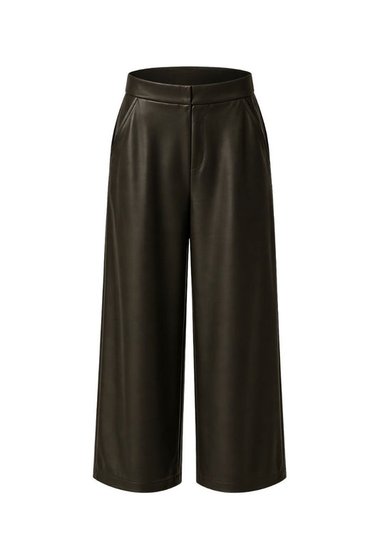 Frank Walder Faux Leather Culottes
