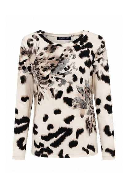 Frank Walder Leopard Lightweight Jersey Top
