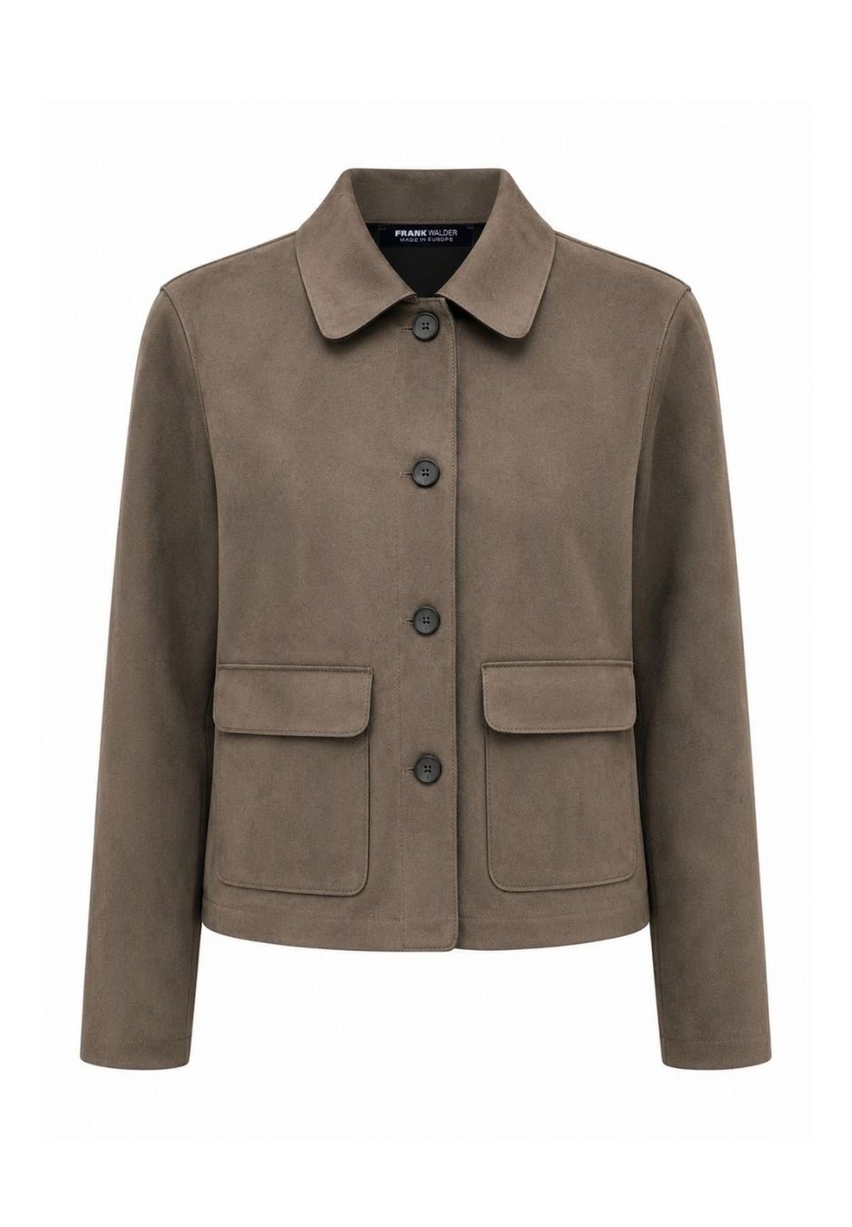 Frank Walder Taupe Faux Suede Jacket