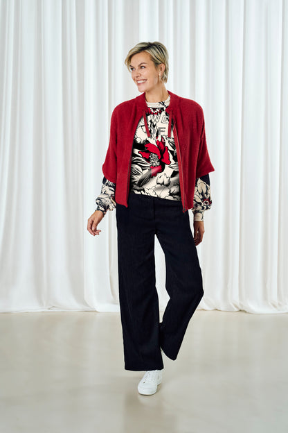 Frank Walder Ruby Fluffy Zip Jacket