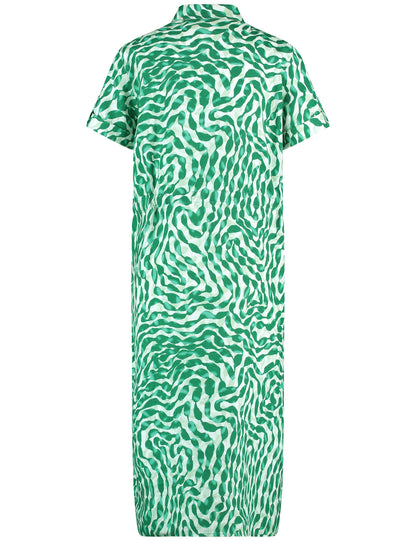 Gerry Weber Short Sleeve Green Print Dress