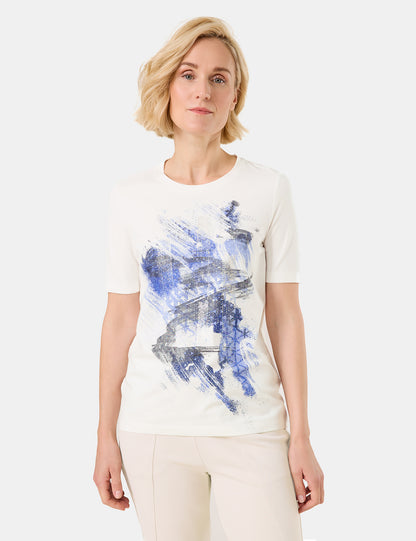 Gerry Weber Blue Motif Jersey Top