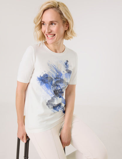 Gerry Weber Blue Motif Jersey Top