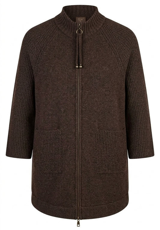 RABE LonglIne Espresso Knit Jacket