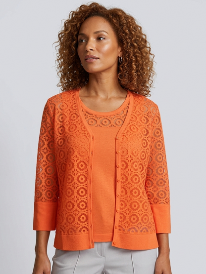 LEO&UGO Orange Twinset