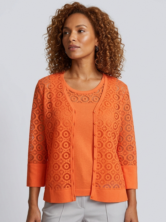 LEO&UGO Orange Twinset