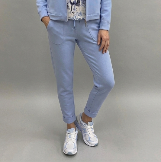 SANI BLU Blue Slim Leg Jog Pants