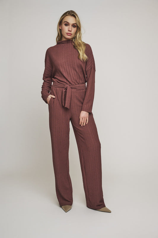 Rino and Pelle Crinkle Mauve Trousers