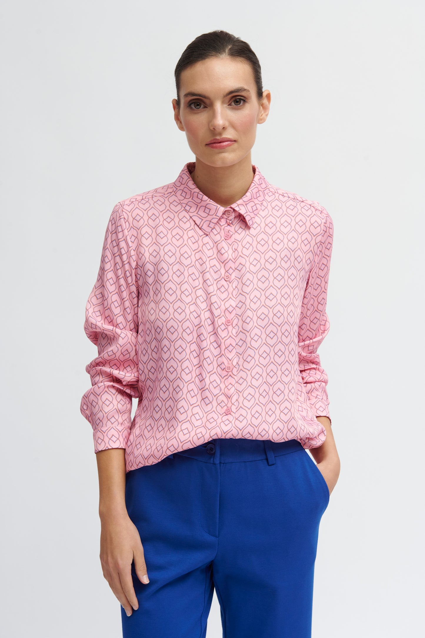 TINTA Ilana Pink Button Up Shirt