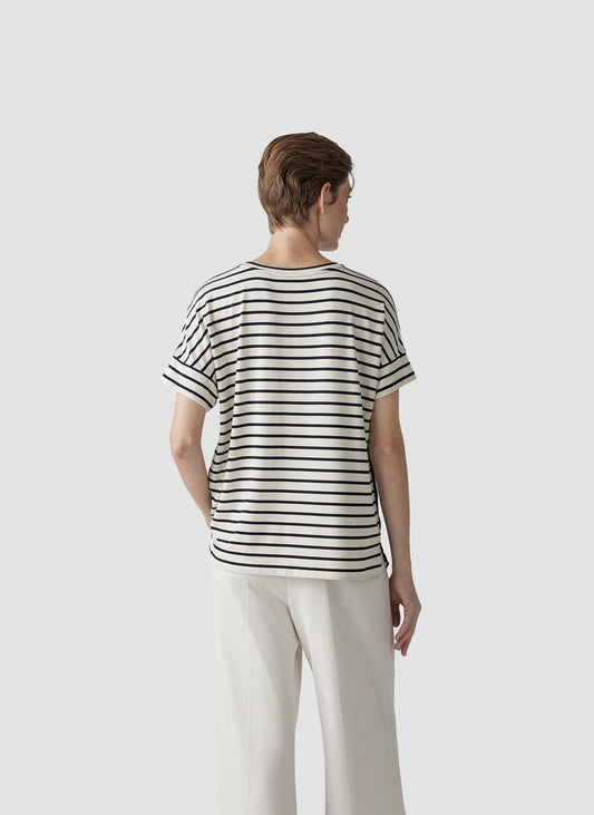 Le Comte Blue Detail T-Shirt