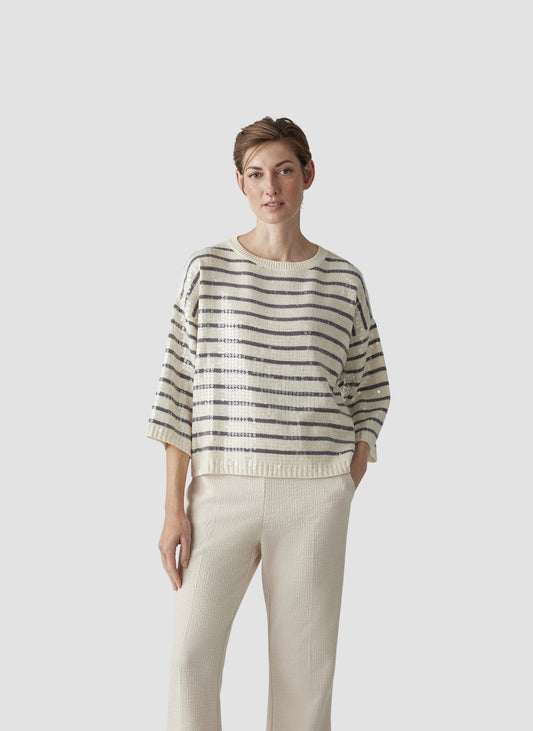 Le Comte Sequined Knit Jumper