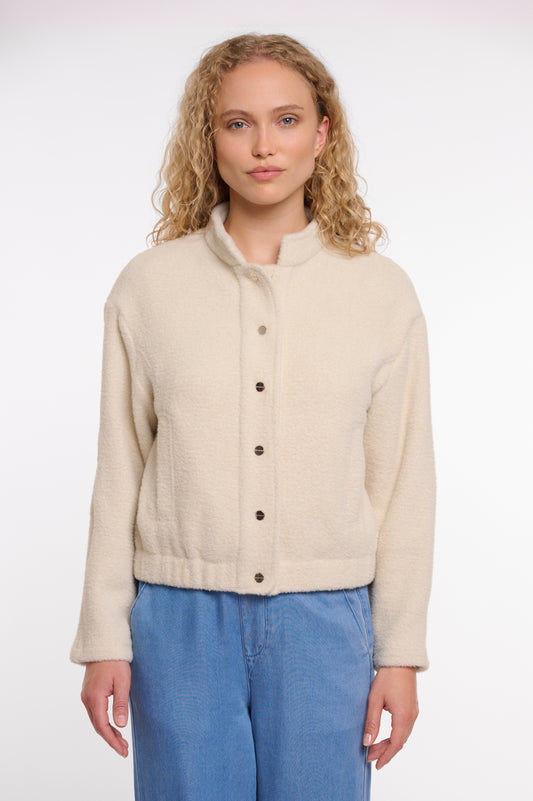 Rino&Pelle Beige Short Textured Jacket