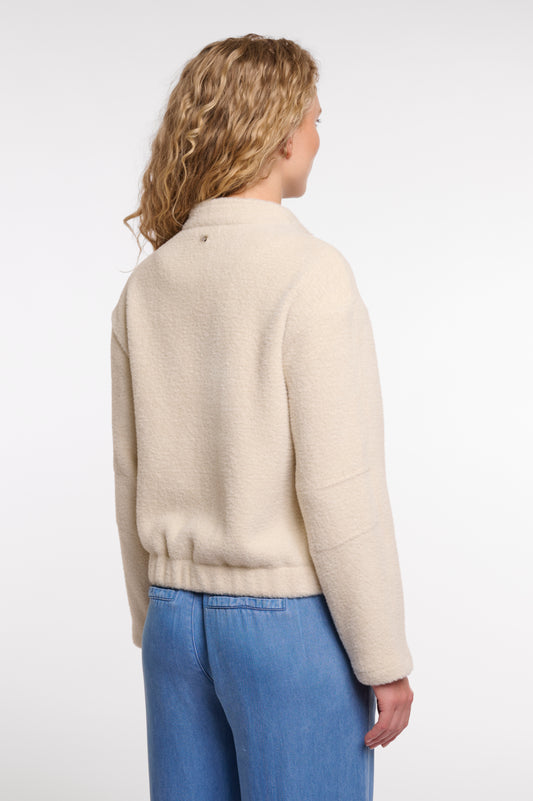Rino&Pelle Beige Short Textured Jacket