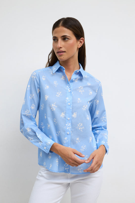 TINTA Naina Blue Button Up Shirt