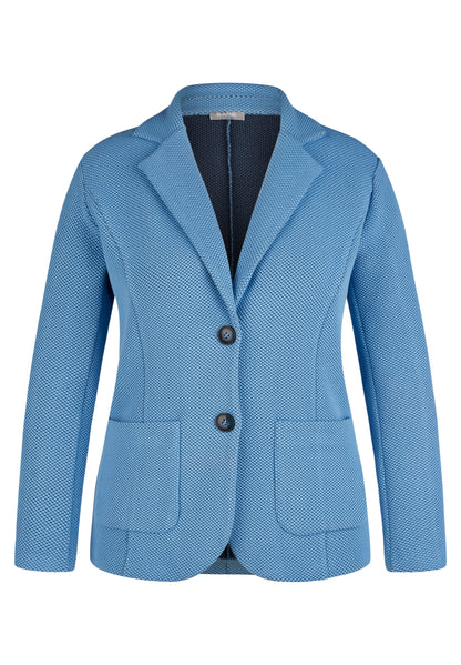 RABE Blue Honeycomb Jersey Jacket