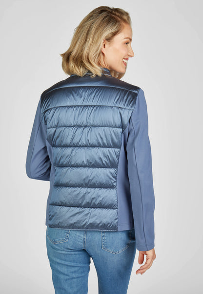 RABE Blue Quilted Panel Jacket