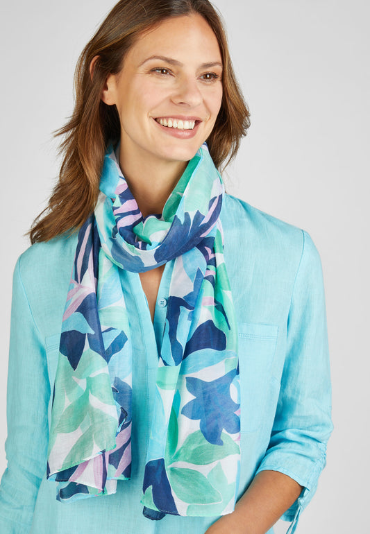 RABE Turquoise Printed Scarf
