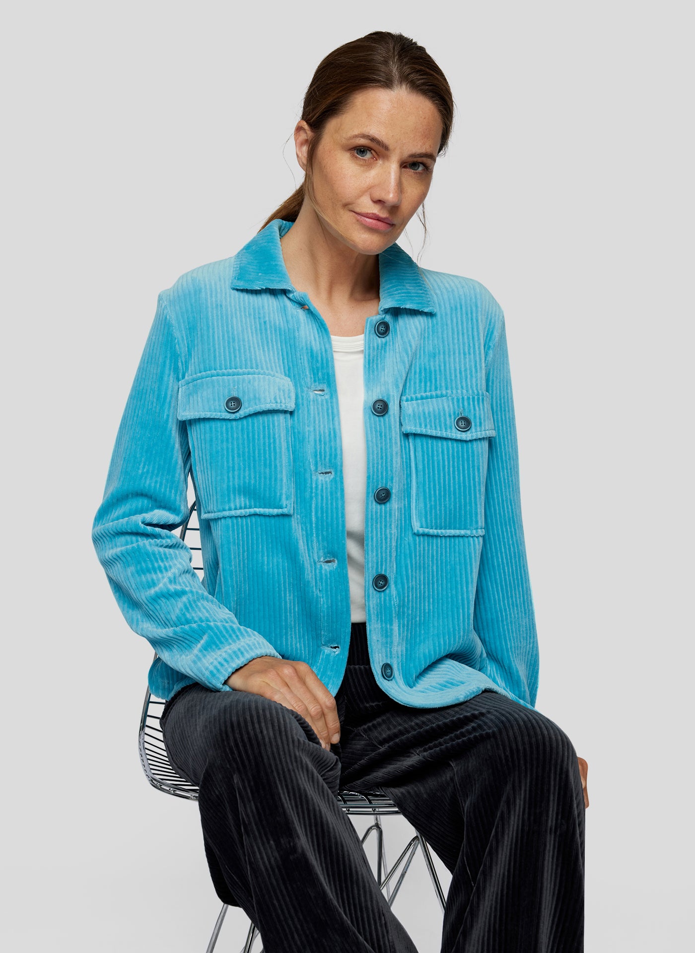 RABE Turquoise Cord Shacket