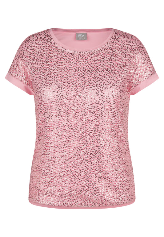 RABE Pink Sequin Top