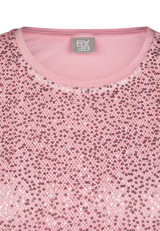 RABE Pink Sequin Top
