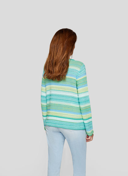 RABE Green Stripe Classic Knit Jumper